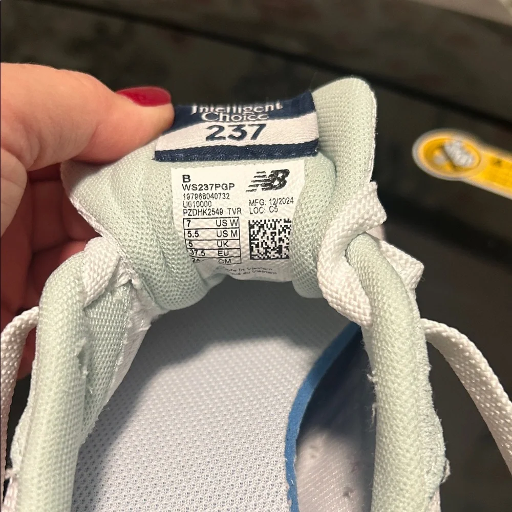 New Balance Women's Pink and Cream Athletic Shoes